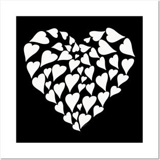 Heart Full of Love Hearts Valentines Day Modern Graphic Art Posters and Art